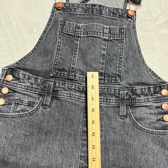 Universal Thread Denim Jean Bib Overalls Black  Women's 2/26R - Picture 10 of 12